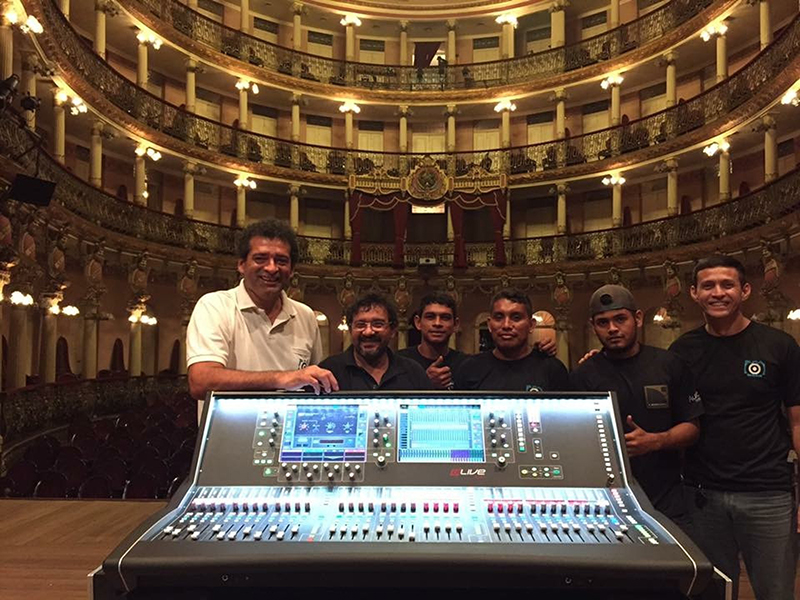The SPA team is pictured here in the Amazon Theatre in Manaus after a live DVD recording