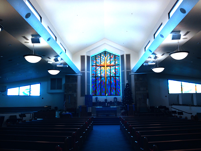 The 550-capacity sancturary is now covered with four VUE i-8 units, two i-2x4.5 components and four VUE is-26 subwoofers.