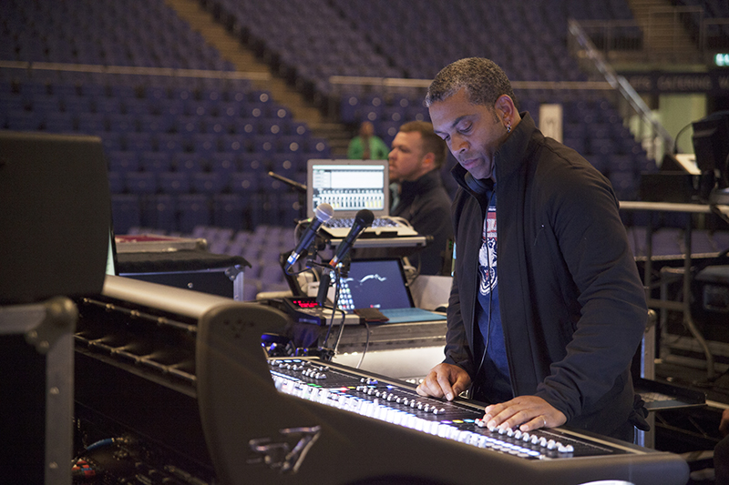 FOH engineer Lorin White Jr.