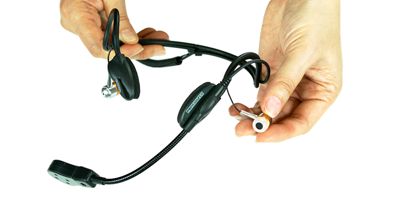 Point Source’s CM-i3 Intercom Headset ships with pre-installed earphones or can be customized with the user's own