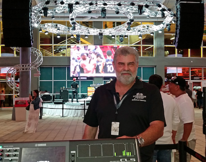 Jorge Arronte in the Xfinity East Plaza of AmericanAirlines Arena.