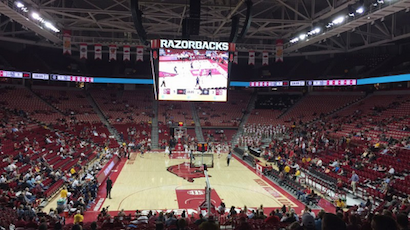 The new EAW PA at Bud Walton Arena.