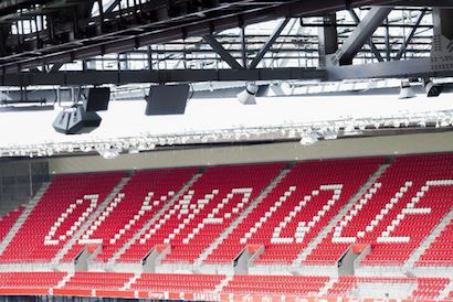 The majority of the new sound reinforcement system is comprised of 16 clusters of EAW QX Series loudspeakers made up of two QX596i and one QX564i, bi-amped, with the QX596i shooting down to cover the first and second tiers of seating while the QX564i covers the upper tier. ©CharlotteBusschaërt