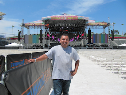 3G System Tech Manny Perez onsite.