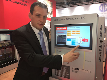 Michel Matuschke presenting Bekchoff’s first OCA implementation at ISE earlier this year.