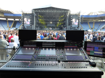 FOH for Kasabian. Photo: Lez Dwight.