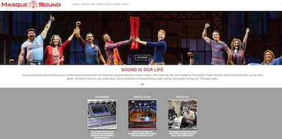 Masque Sound's new website now features e-Commerce.
