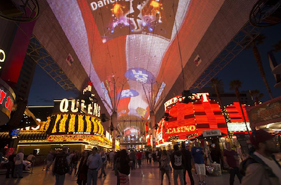 RCF and Fremont Street in Las Vegas.