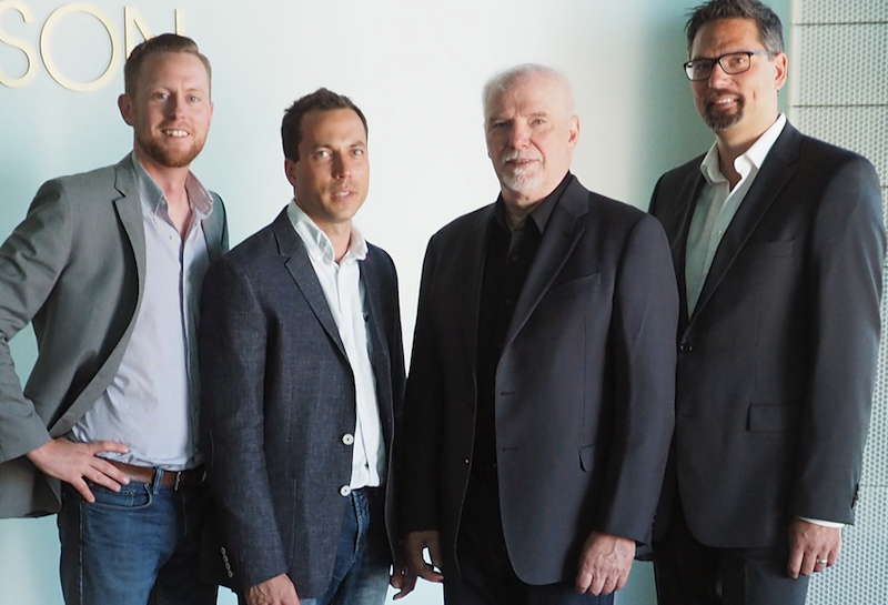 Adamson's James Oliver, Benoit Cabot, Brock Adamson and Marc Weber are at heart of new management team. 