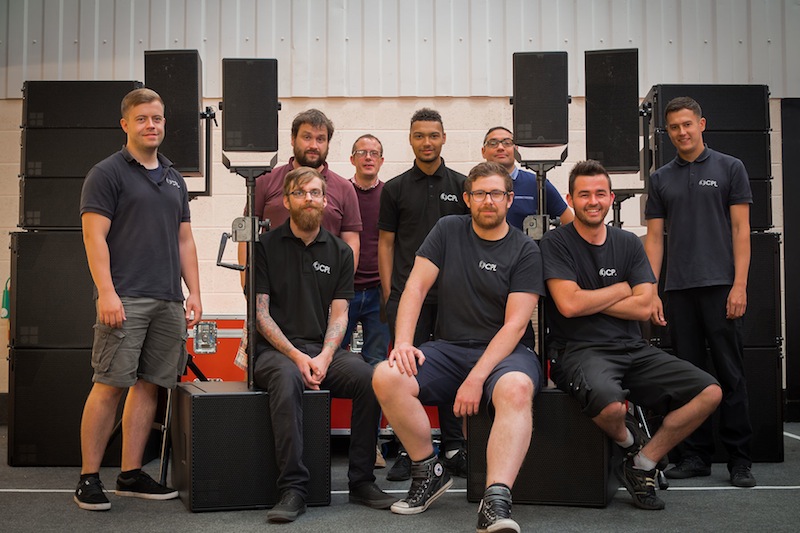 CPL audio team with some of the new d&b kit.