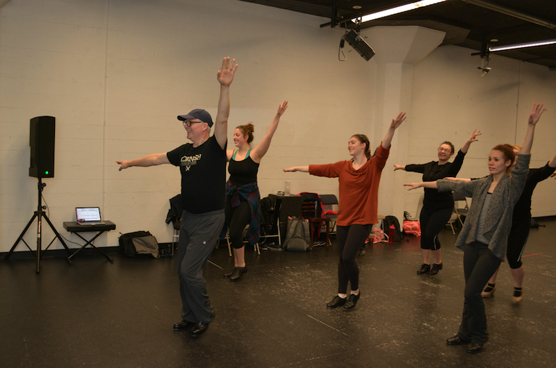 A Cornish College dance class.
