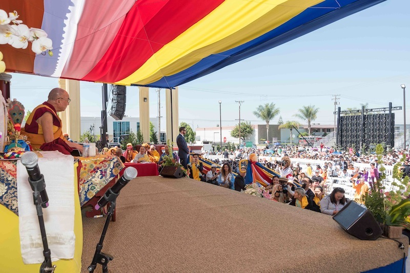 The 14th Dalai Lama's two days of compassionate teachings reached 10,000 people.