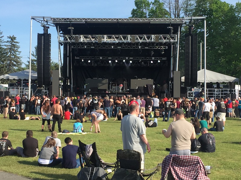 The three-day event provided attendees with a unique festival experience, combining live music, demolition derby and championship wrestling.