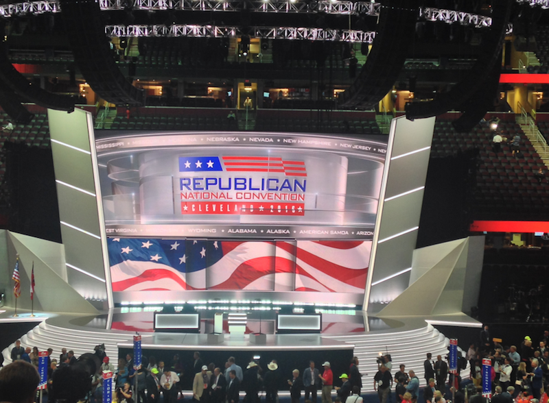 The 2016 Republican National Convention was held at the Quicken Loans Arena in Cleveland July 18- 21.