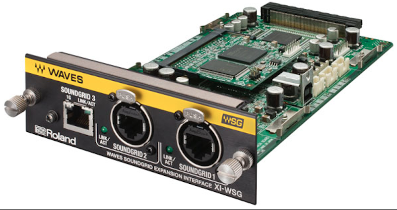 Roland Pro A/V XI-WSG Waves SoundGrid Expansion Card for M-5000 OHRCA Console.