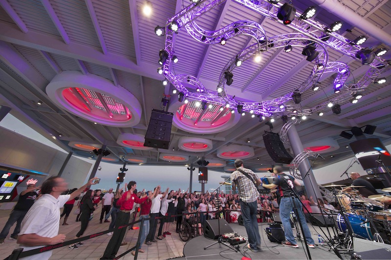 XFinity East Plaza Stage at Miami's AmericanAirlines Arena.