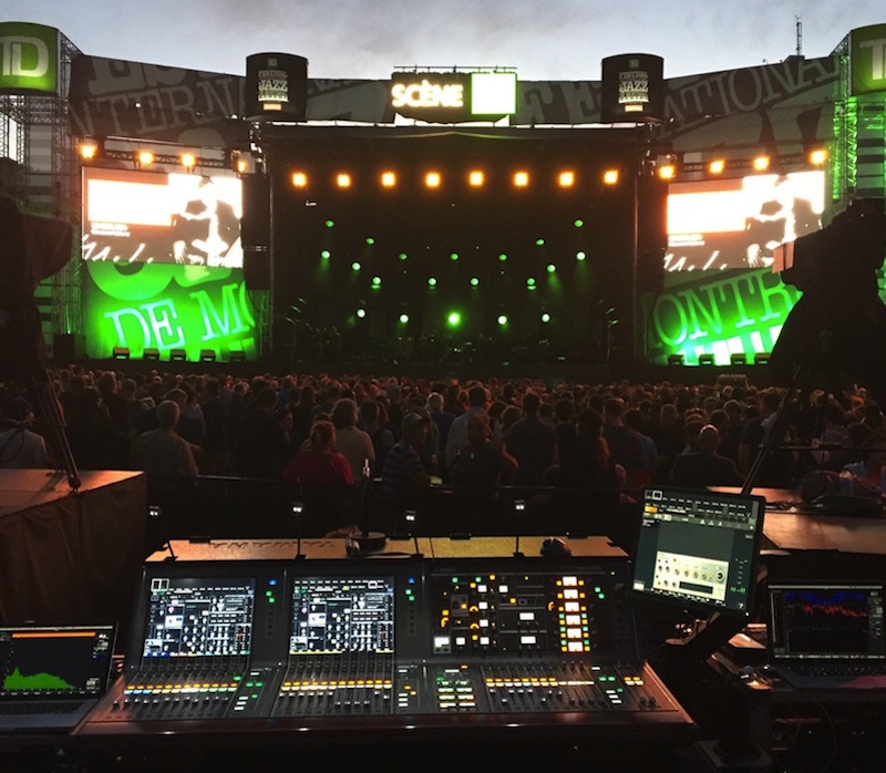 Yamaha PM10 at the TD Stage FOH.