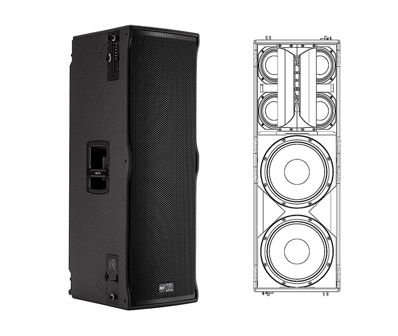 RCF’s TTL6-A — a powered vertical array with two 12-inch woofers, four 6,5-inch cone mids and an HF compression driver — is an example of a single speaker that is good for specific task, rather than piling up a bunch of random boxes together. Offering 90 x 30 degree (H x V) directivity, it can be pole mounted, stacked, suspended or flown in curved vertical arrays.