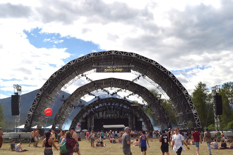 Bass Camp was one of three stages at the Pemberton Music Festival.