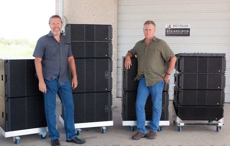 Big House Sound Inc. partners Rod Nielsen and Roy Kircher with the Adamson S-Series rig.