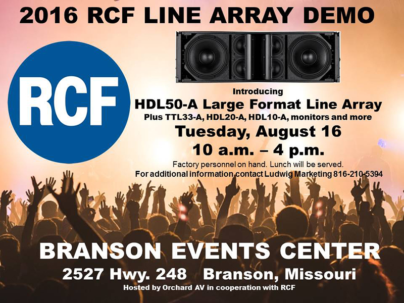 RCF Branson Demo Details
