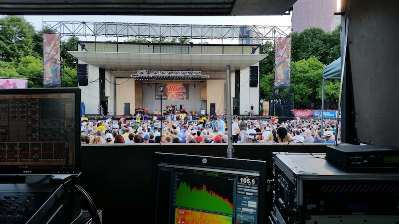 The Chicago Blues Festival had four stages with Martin Audio loudspeaker systems.