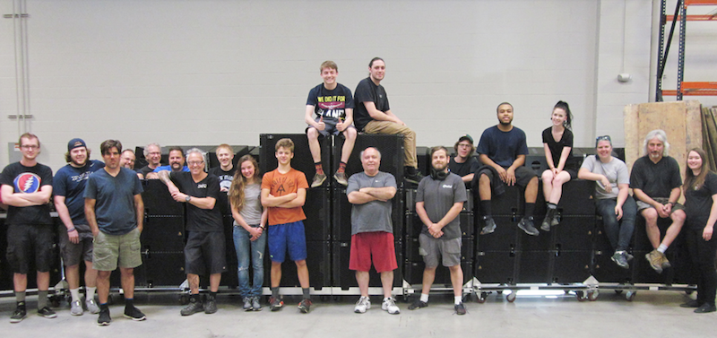 Adamson provided on-site training for the Eighth Day Sound team that supports the PA on a regular basis. 