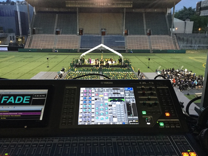 High school graduation at Memorial Stadium, Seattle.