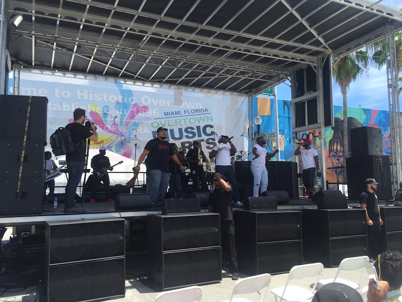 Drummer Boy Sound Inc. used a Martin Audio W8LM loudspeaker system at the Overtown Music Festival in downtown Miami.