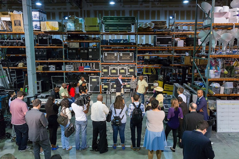 Tim Kaine visits Drummer Boy Sound after his recent speaking engagement in Florida.