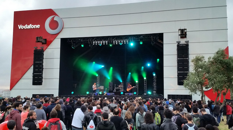 The secondary stage at Lisbon's Rock in Rio Festival.