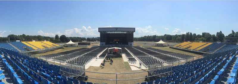 Sting performed in Florence's Cascine Park for a sold-out audience.