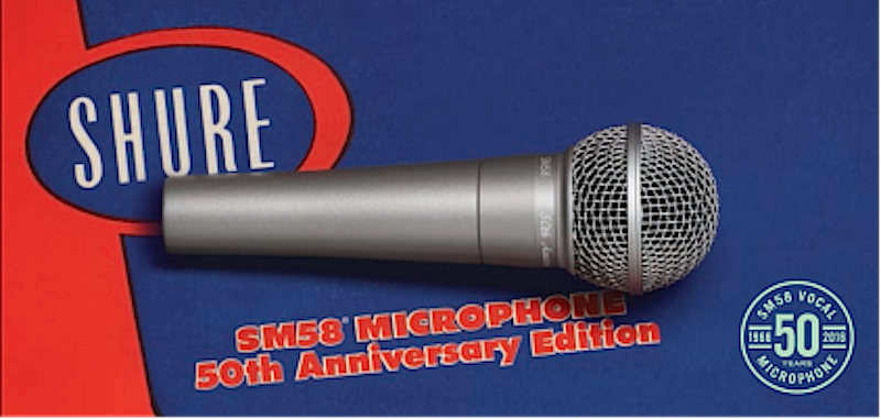 Anniversary edition of the SM58 Microphone.