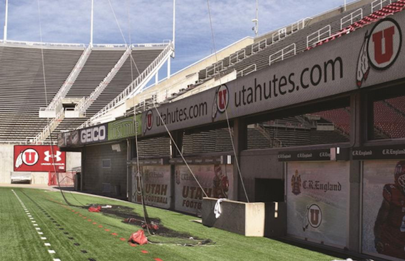 University of Utah Football Coach Kyle Whittingham, having heard a similar One Systems system at Texas A&M's practice field, wanted the same quality for his players. 