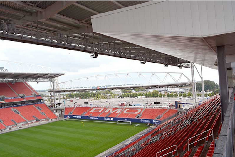 Westbury National, which has served BMO Field since its inception, teamed up with Canadian AV distributor SFM to design and install the new sound reinforcement system.