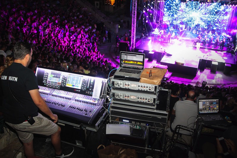 Allen & Heath’s dLive digital mixing systems managed a concert tour for Turkish popstar Ajda Pekkan.