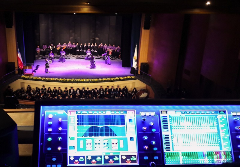 The interior of Chile’s new Municipal Theatre and dLive at FOH.