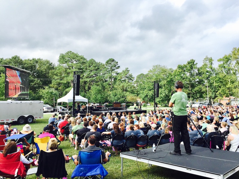 The event, called ‘One Service,’ drew 2,000 people from all three services the church typically has on Sunday.