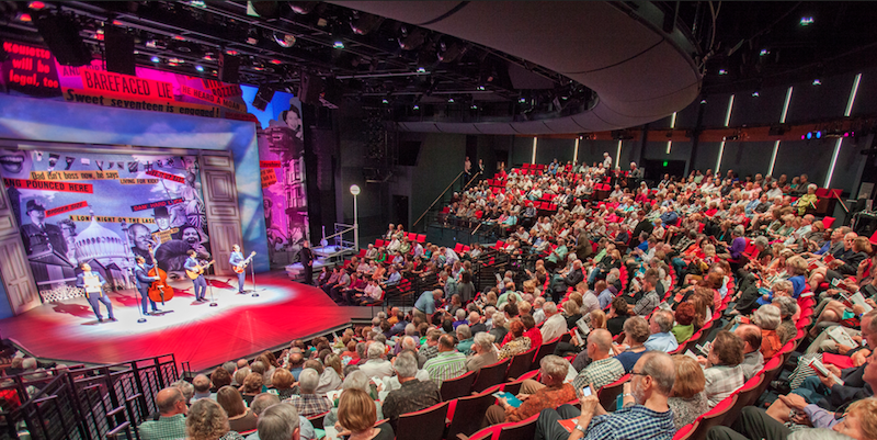 Because there are "no bad seats in the house," artfully concealing mics is essential at Alley's intimate theatres. Photo: John Everett 