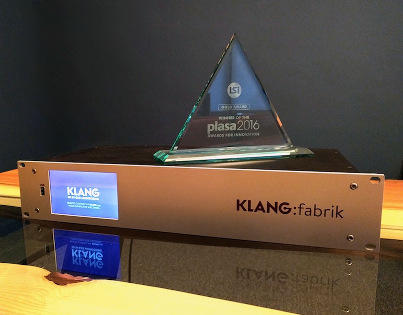 KLANG:technologies’ KLANG:fabrik, the recipient of this year’s PLASA Gold Award.