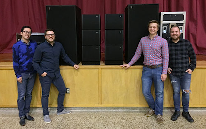 Isaac Svien, president; Brady Garrison, operations manager; Zach Lisko, systems design engineer; Ben Pepin, systems design engineer.