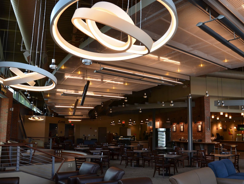 “It was critical to the venue’s architect that the speaker system did not impair line of site and interfere with the room design,” said Keith Rivers of Audio Video Corporation.