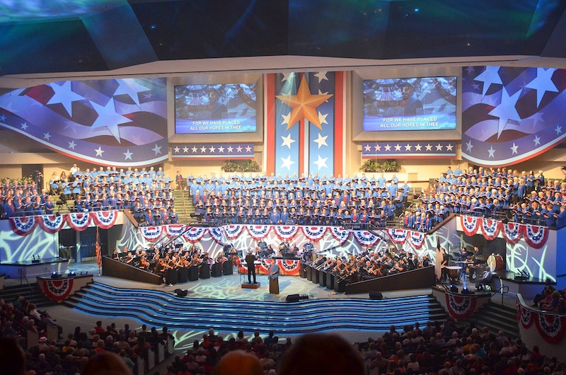 One of its most unique features is a 300-voice choir loft.