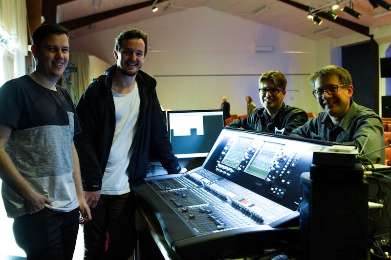 The Eastgate team with dLive: Michael Joll, Matthew Bayly, Vaughan Saywell, Ralf Fields.