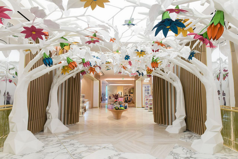 K-array creates a walk through the wilderness at shopping district, City Walk Dubai.
