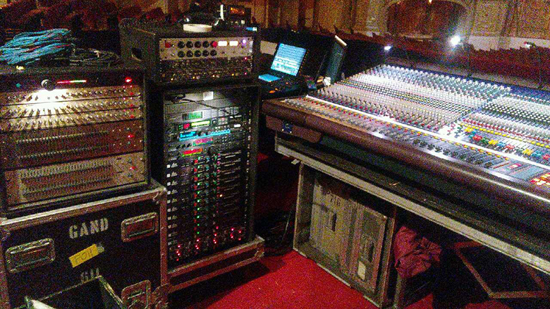 The setup for Bob Weir's 2016 tour at FOH. Gand Concert Sound supported the tour.