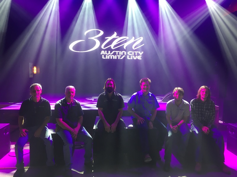 Big House Sound crew: Daniel Dossett, Tim Kennard, Ryan Ormesher, Zach Richards, Mark May and Andrew Dossett.