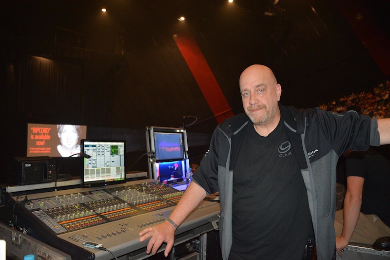 Urban's FOH engineer Kirk Kelsey. Photo: Troy Constable.