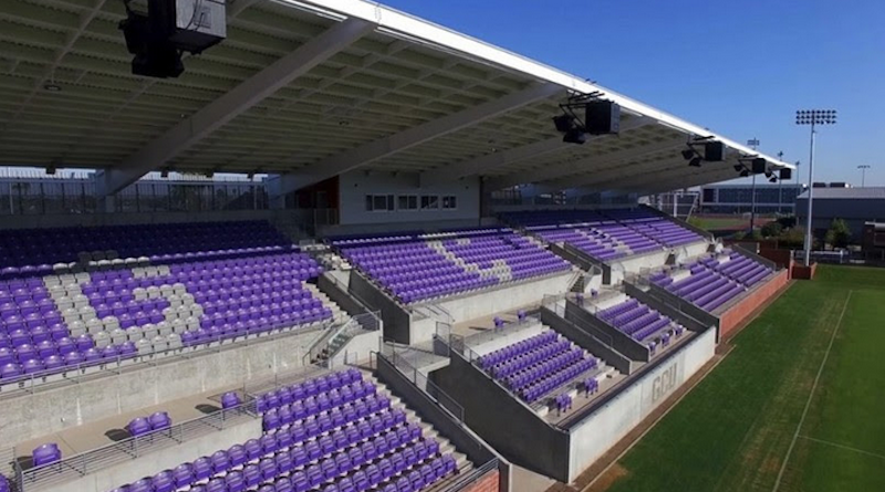 EAW QX loudspeakers keep the fans on their feet at the newly built Grand Canyon University soccer stadium.