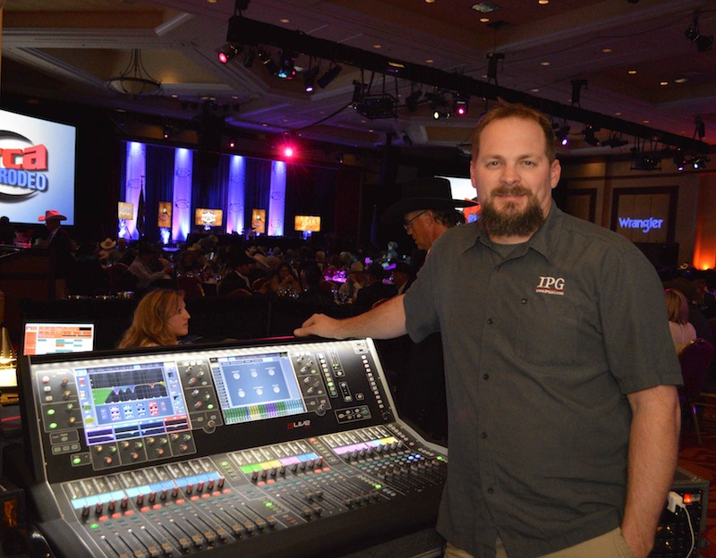 Production Manager MacKenzie Smith at the dLive S5000.